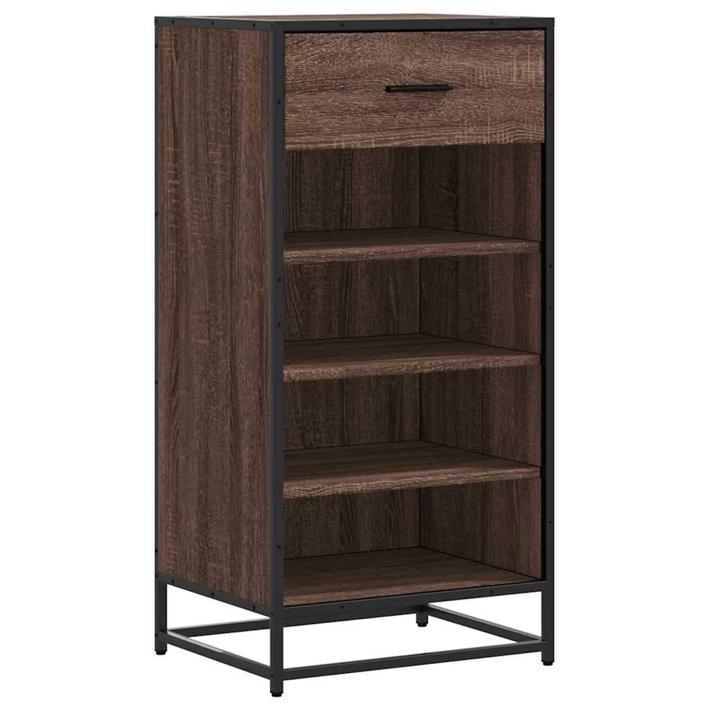 Vidaxx Schuhregal 48x38x97,5 cm, fertiges Holz, braune Eiche
