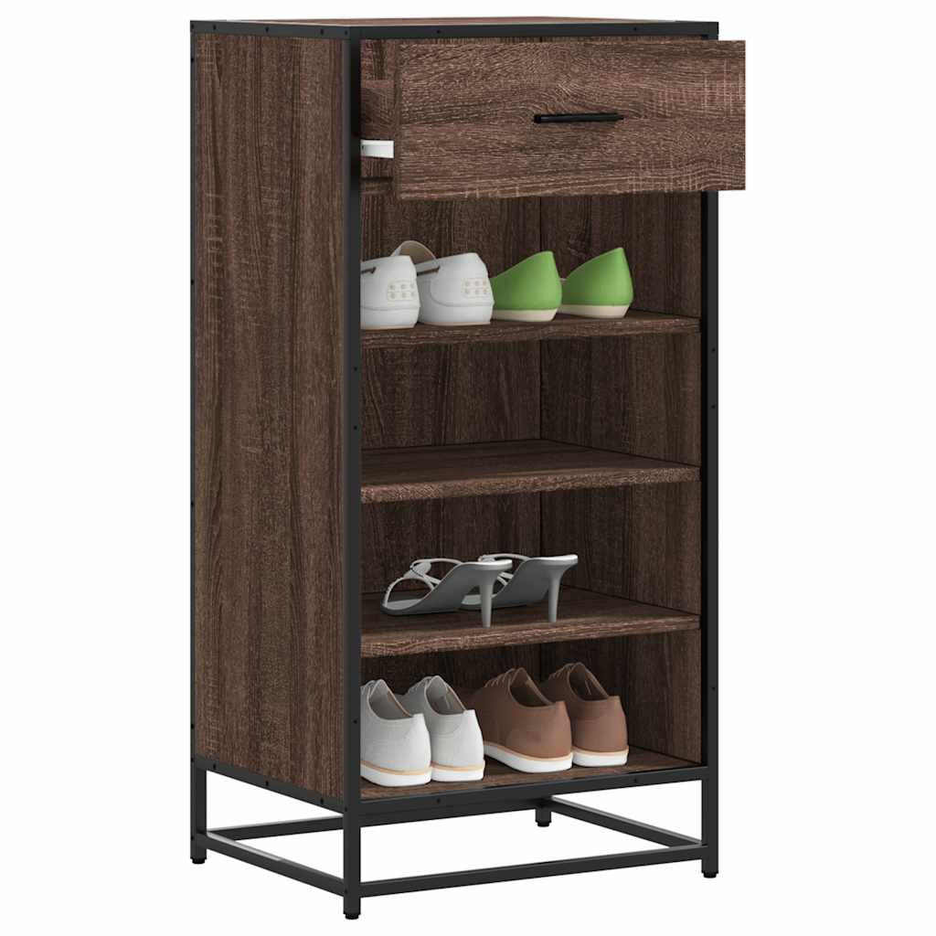 Vidaxx Schuhregal 48x38x97,5 cm, fertiges Holz, braune Eiche