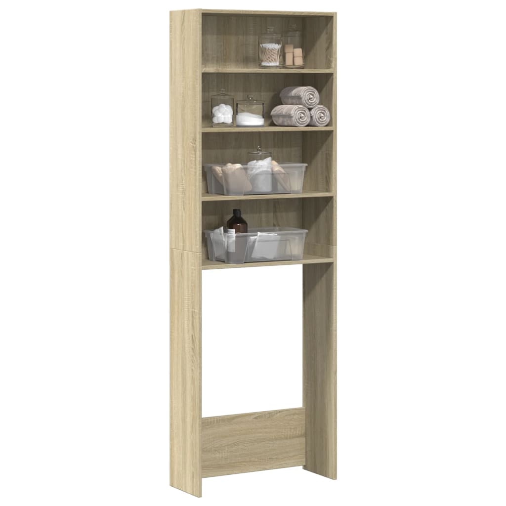 Vidaxx Waschmaschinenschrank 64 x 24 x 190 cm, lackiert in Holz und Sonoma-Eiche