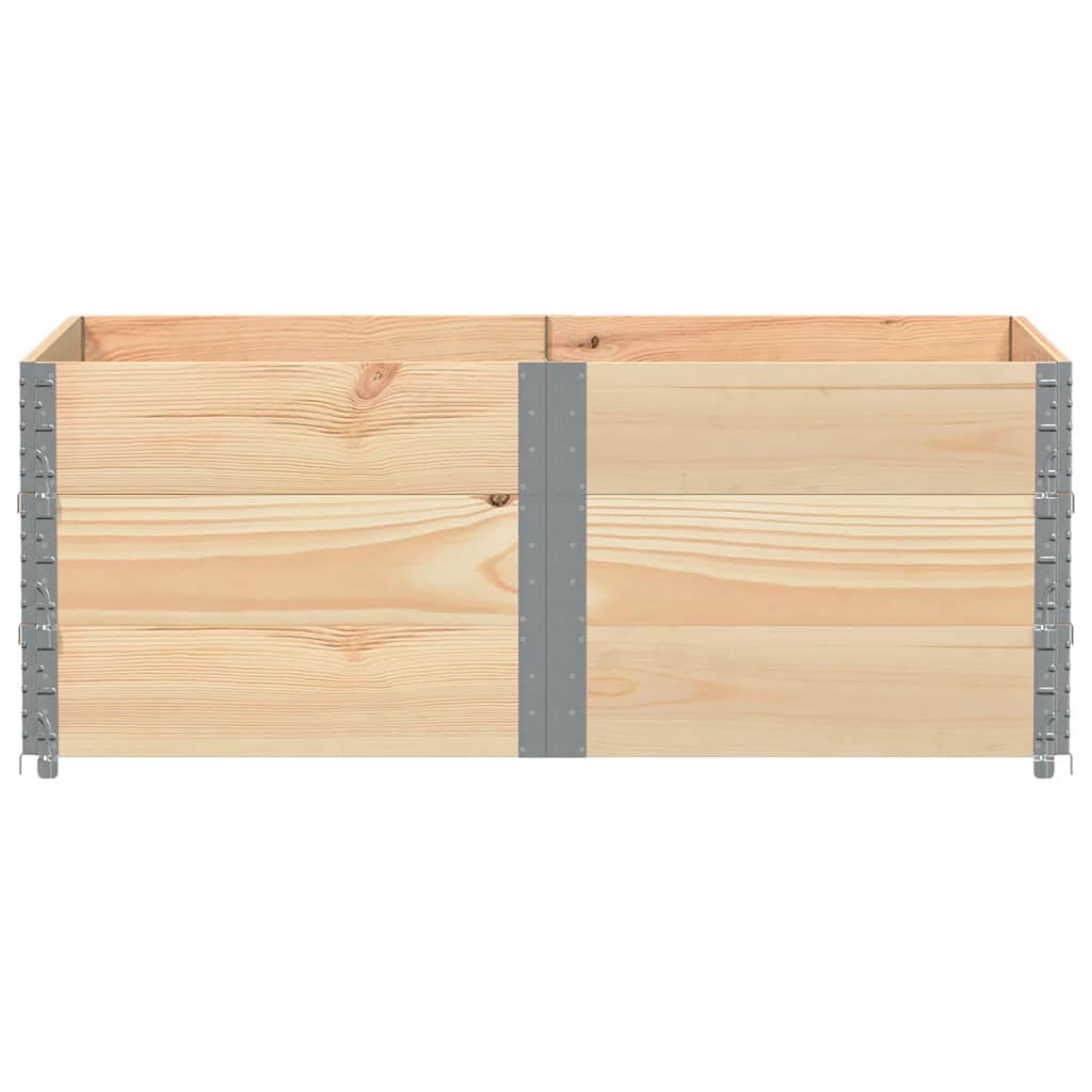 VidaXL Palettenaufsatzrahmen 3 Stück 150x100 cm massives Kiefernholz