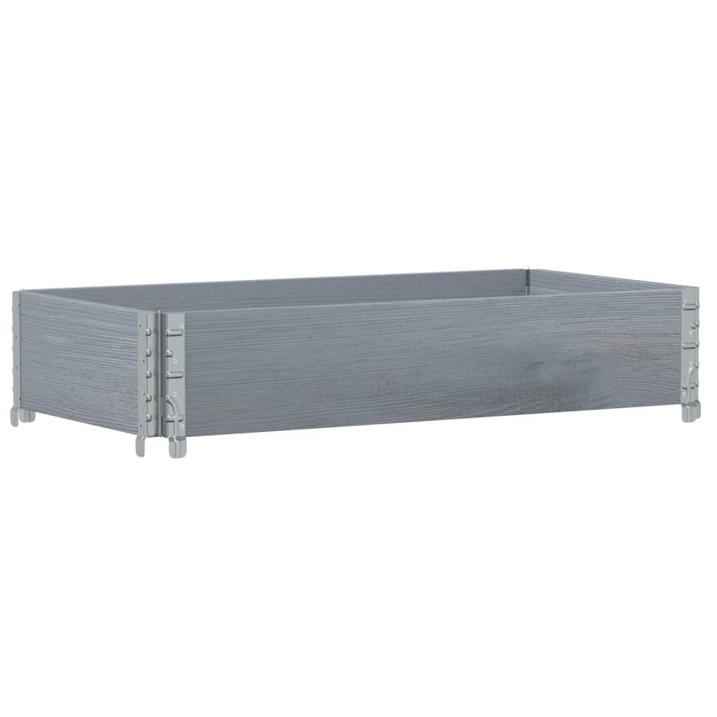Vidaxx Pflanzgefäß 100x50 cm massives Kiefernholz grau