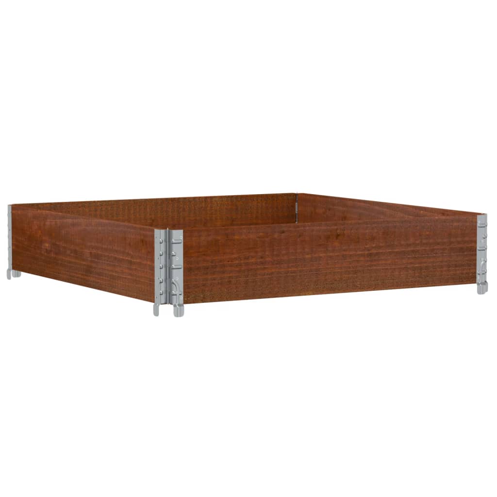 Vidaxx Pflanzgefäß 100x100 cm massives Kiefernholz braun