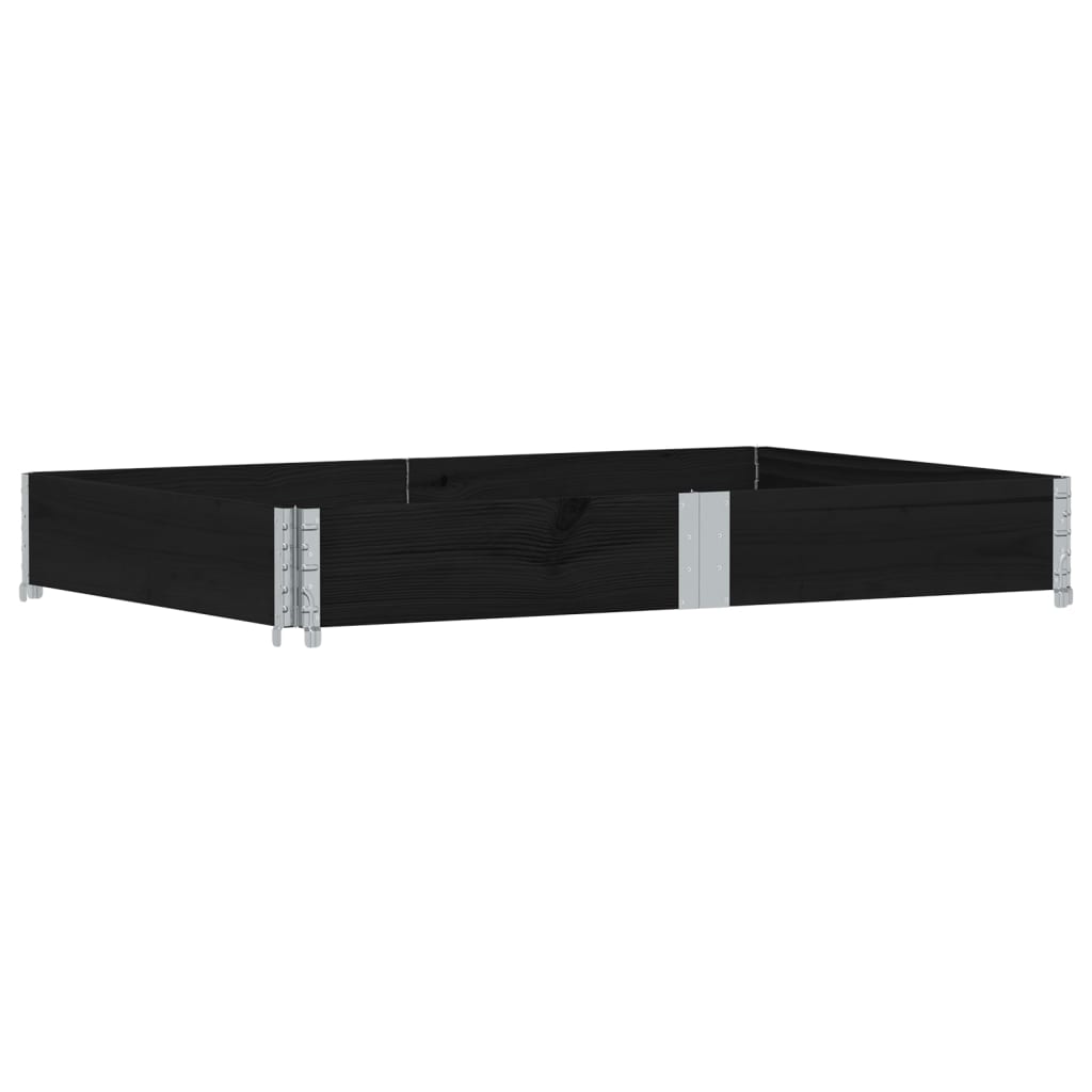 Vidaxx Pflanzgefäß 150x100 cm massives Kiefernholz schwarz