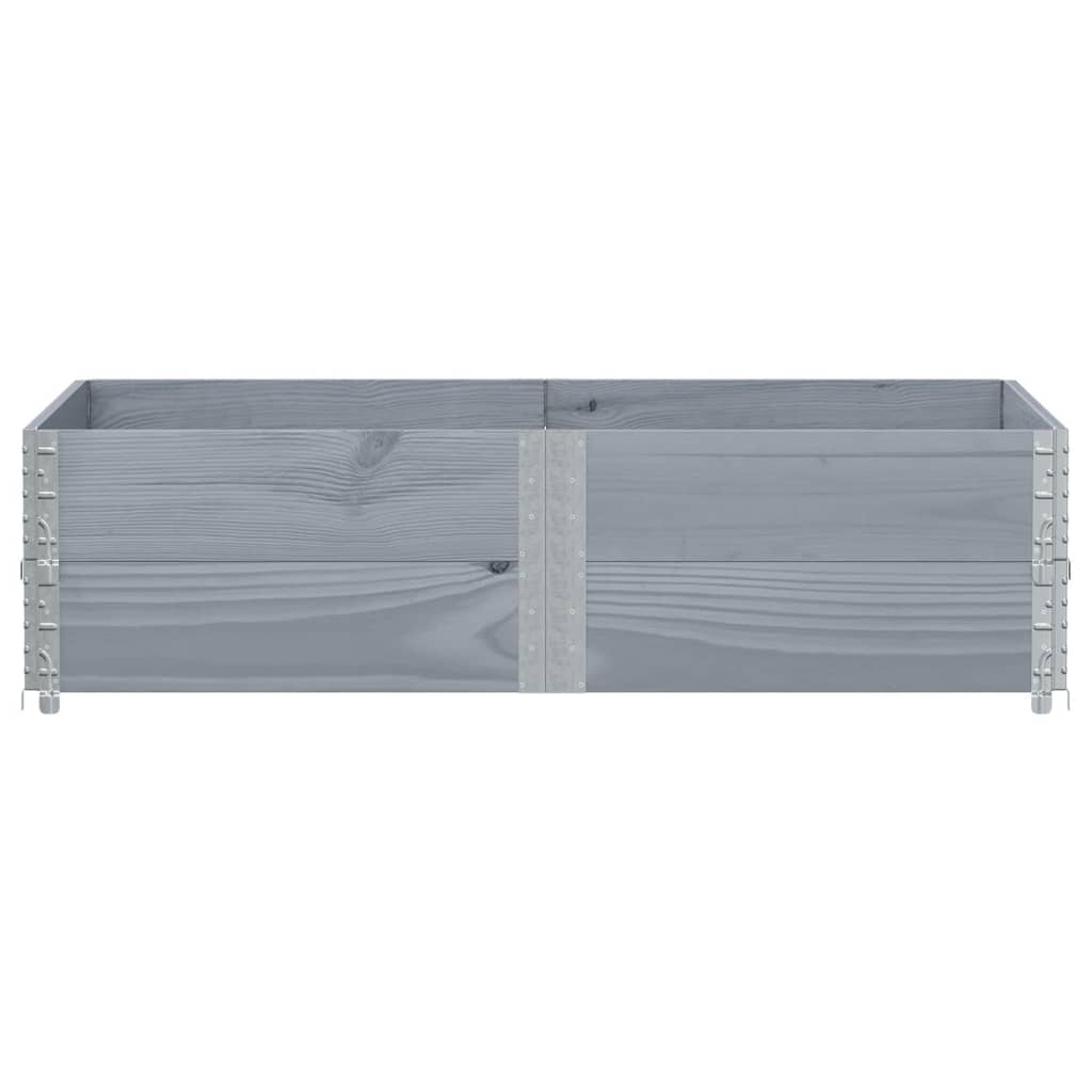 Vidaxx Pflanzgefäß 150x100 cm massives Kiefernholz grau