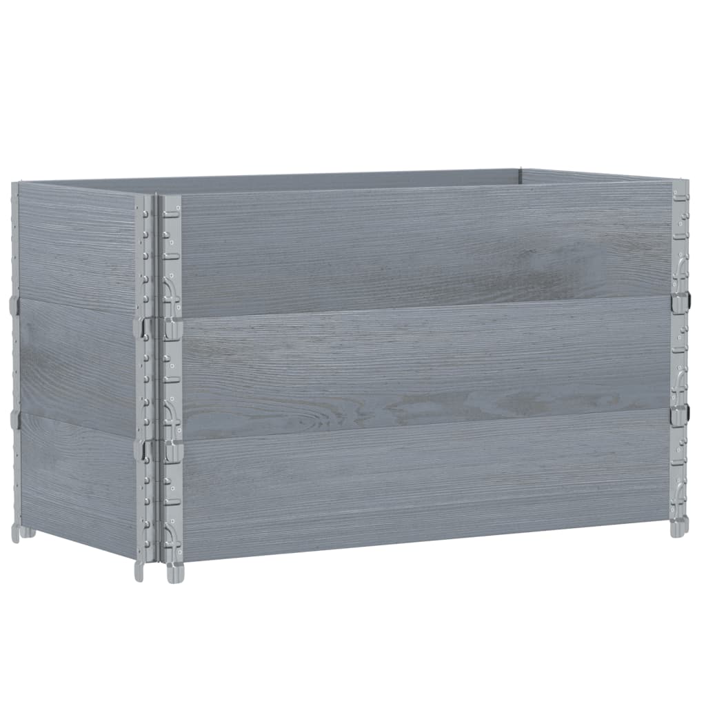 VidaXL Pflanzgefäß 100x50 cm massives Kiefernholz grau