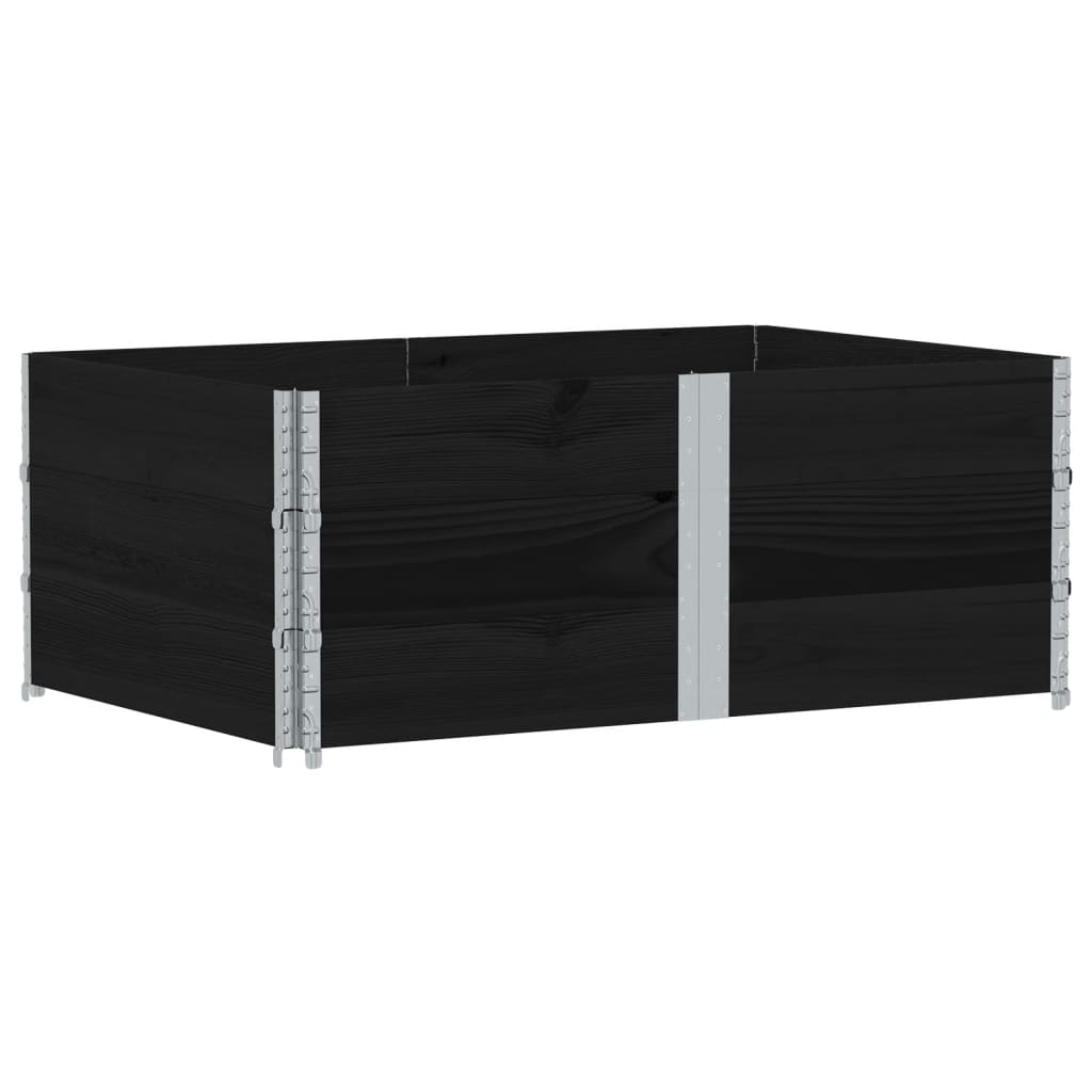 VidaXL Pflanzgefäß 150x100 cm massives Kiefernholz schwarz
