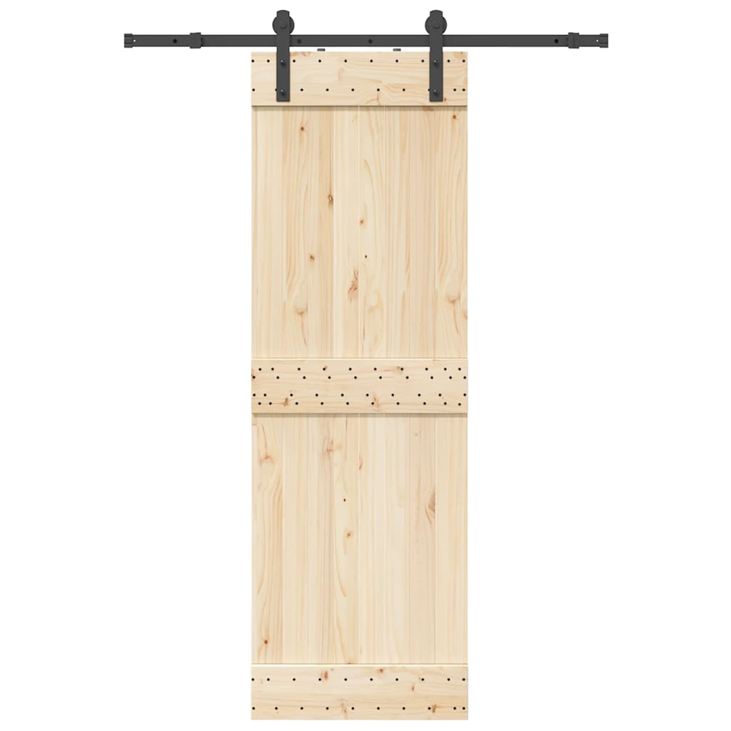 Vidaxxl Box mit Teilen für Schiebetür 152 cm Stahl schwarz