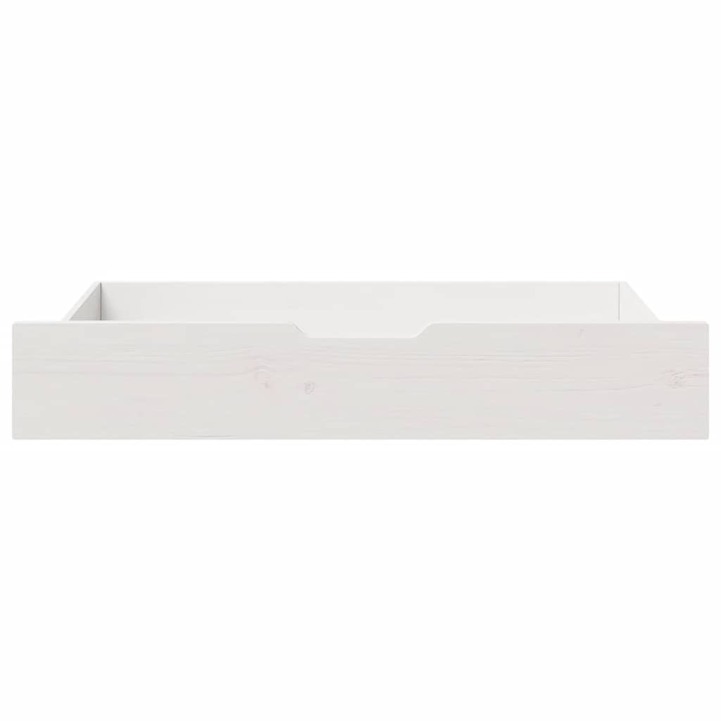 Vidaxx Bettschubladen 2 Stk. 90x55x17 cm Massivholz Kiefer massiv weiß