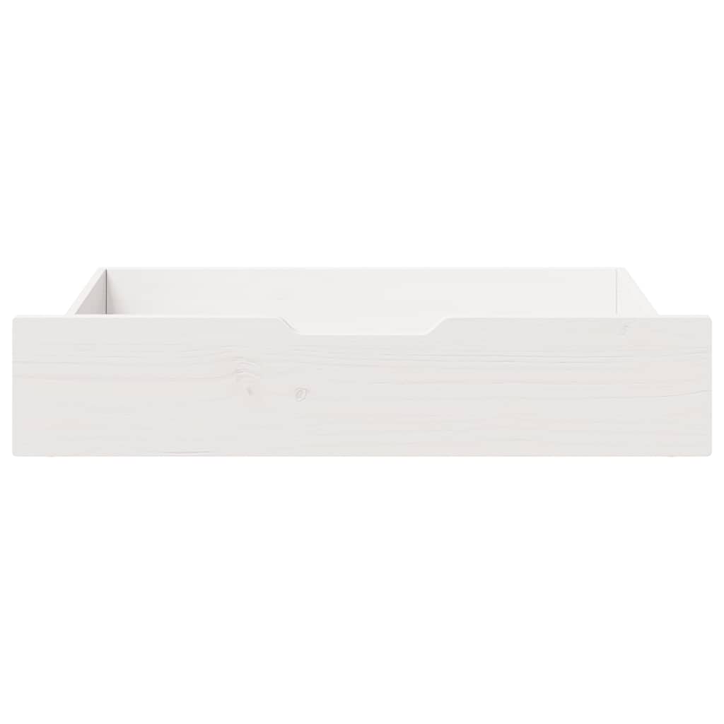 Vidaxx Bettschubladen 2 Stk. 85x55x17 cm Kiefer massiv weiß