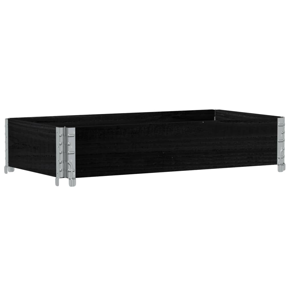 Vidaxx Palettenoberkante 100x50 cm massives Kiefernholz schwarz