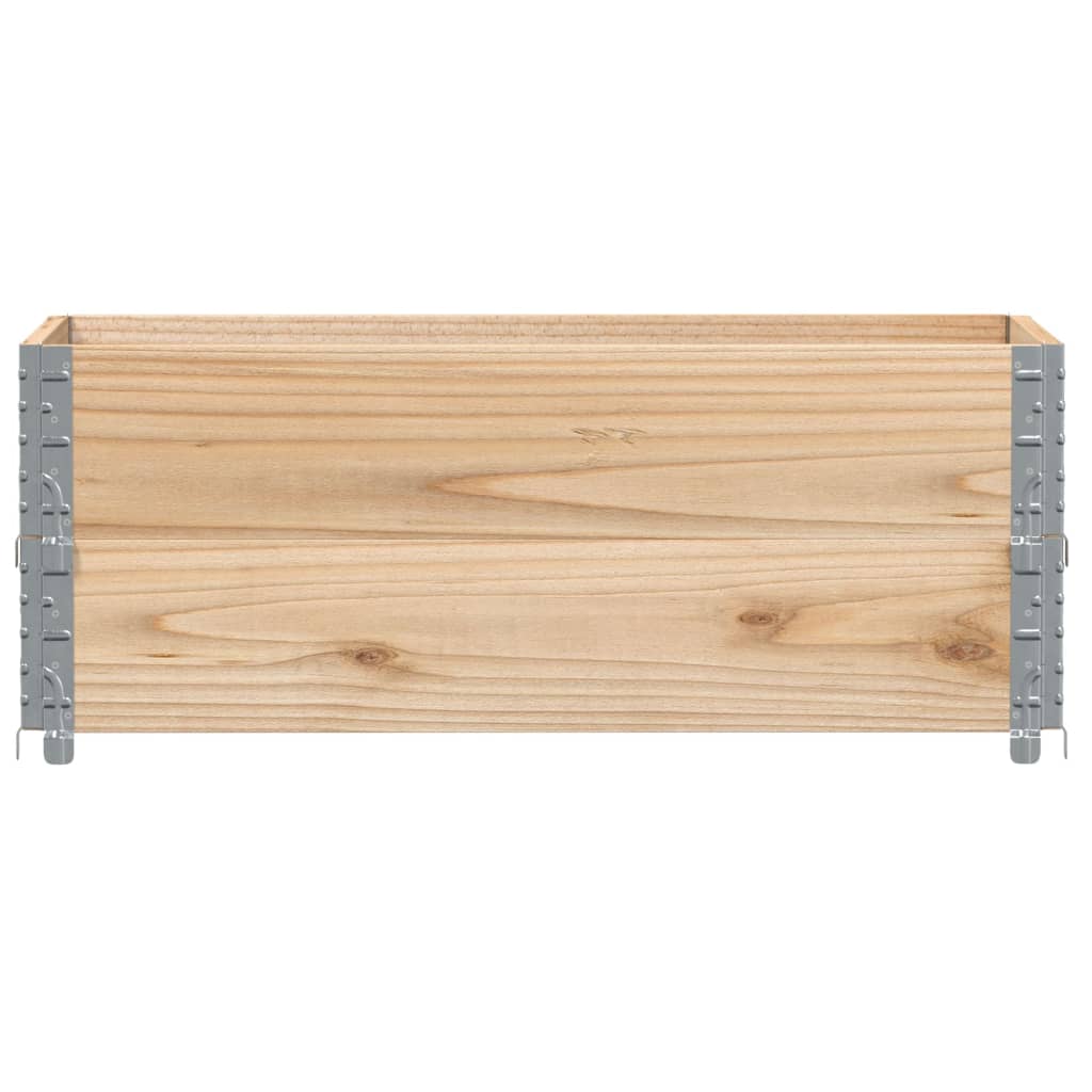 Vidaxx Palettenaufsatzrahmen 2 Stück 100x50 cm massives Kiefernholz