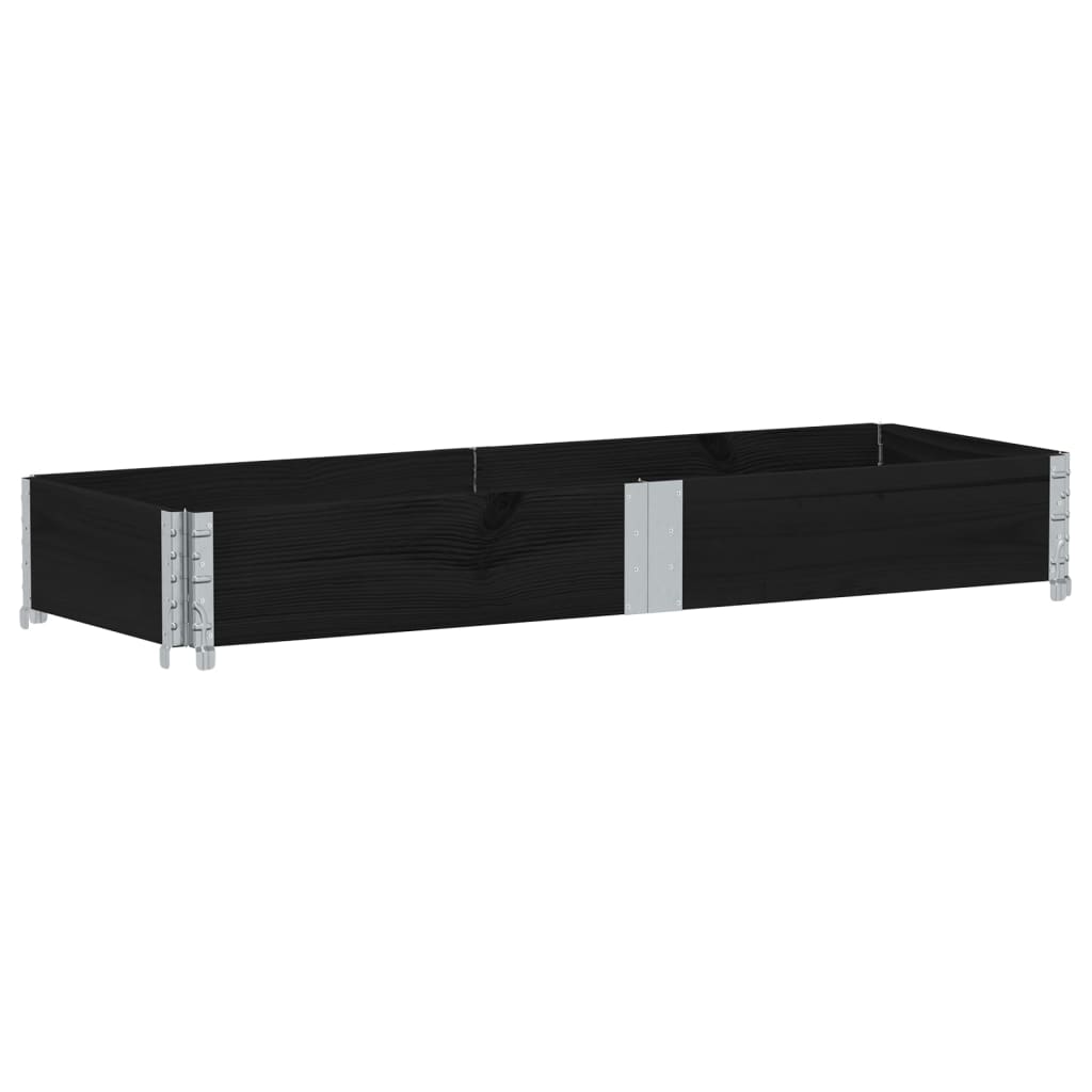 Vidaxx Palettenoberkante 150x50 cm massives Kiefernholz schwarz
