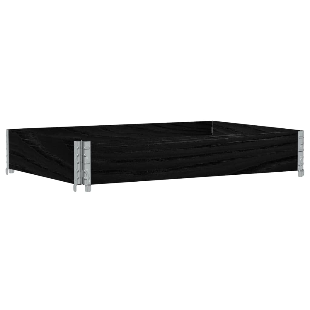 Vidaxx Pflanzgefäß 120x80 cm massives Kiefernholz schwarz