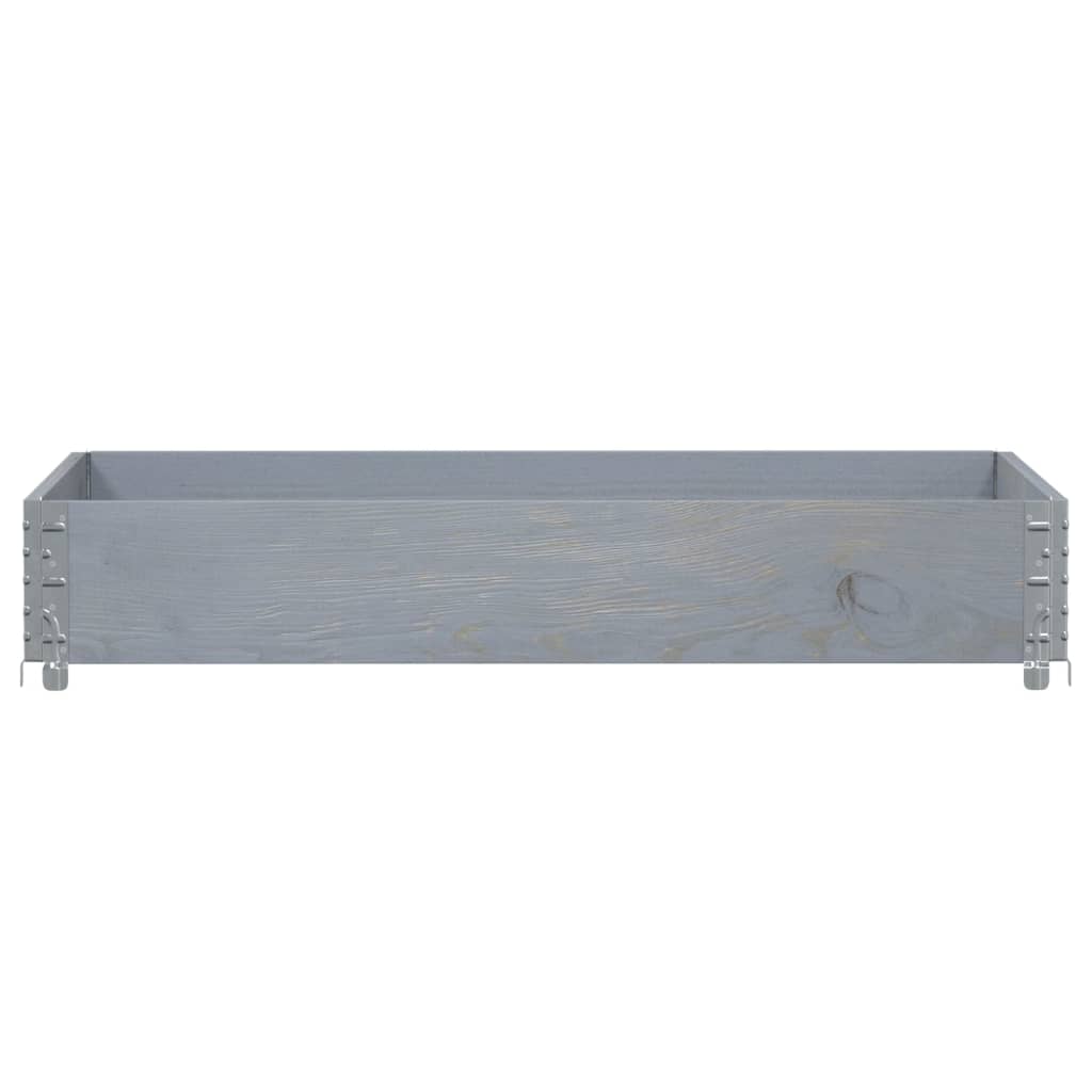 Vidaxx Pflanzgefäß 120x80 cm massives Kiefernholz grau
