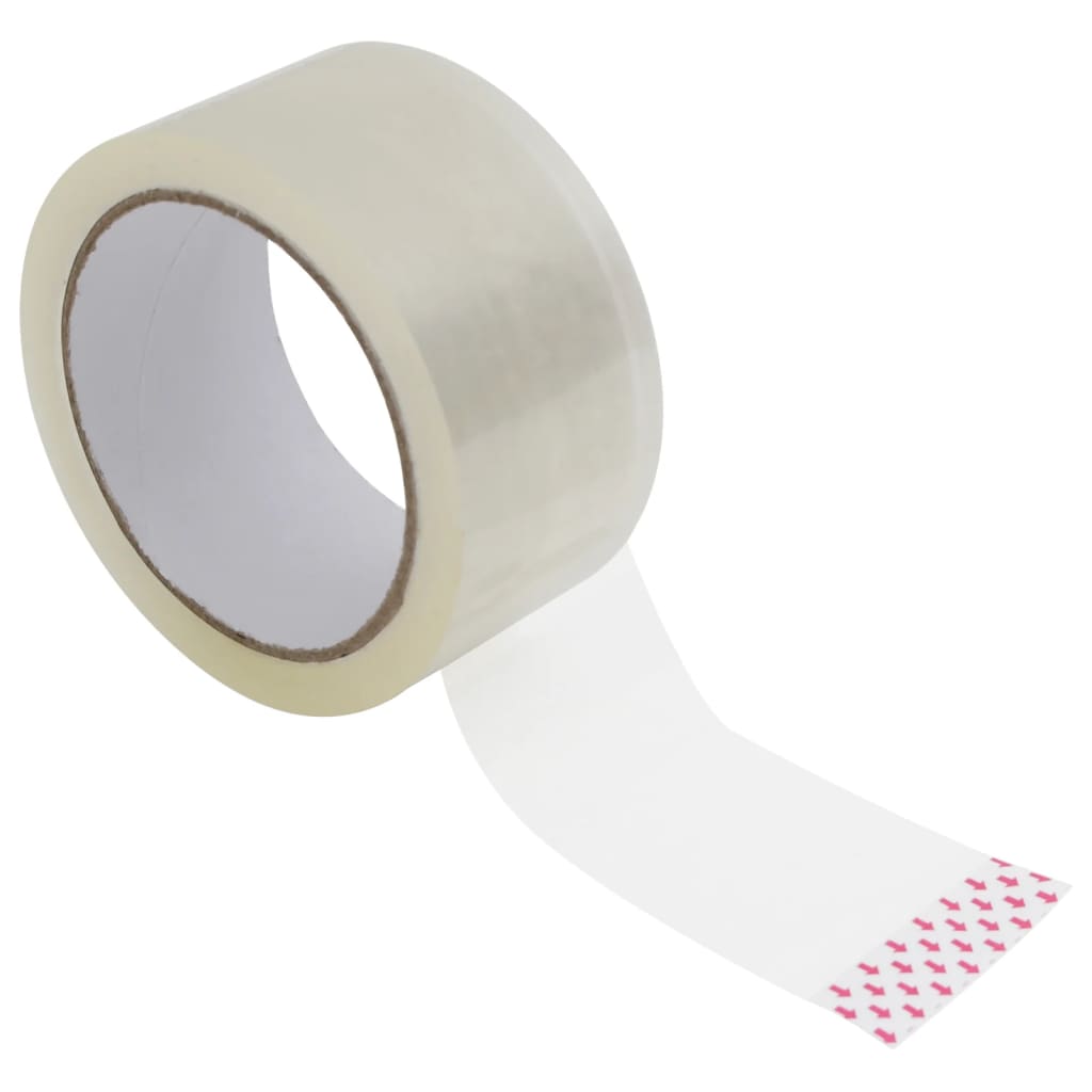 VidaXL Verpackungsbänder 12 Stück 48 mm x 66 m transparent