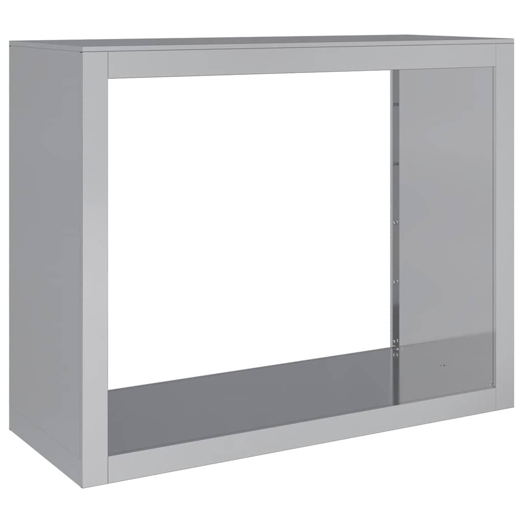 Vidaxx Brennholzregal 100x40x80 cm aus verzinktem Stahl