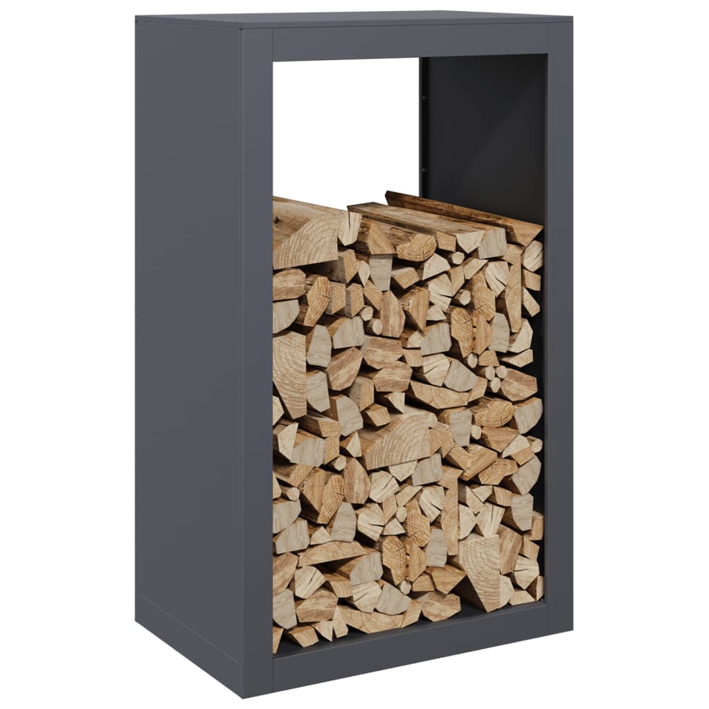 Vidaxx Kaminholzregal 60x40x100 cm Stahl Anthrazit