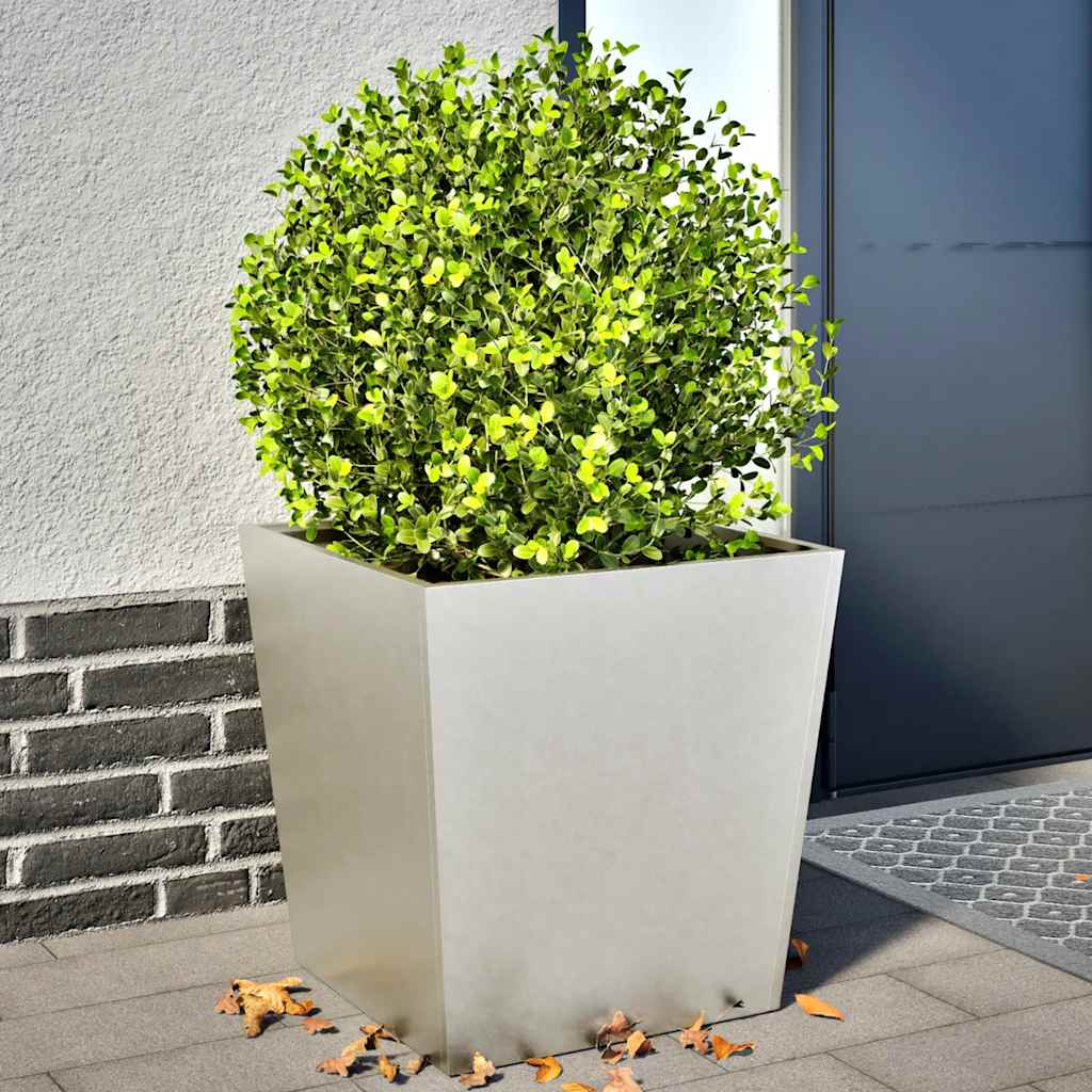 Vidaxx Pflanzgefäße 2 Stück 50x50x50 cm Edelstahl