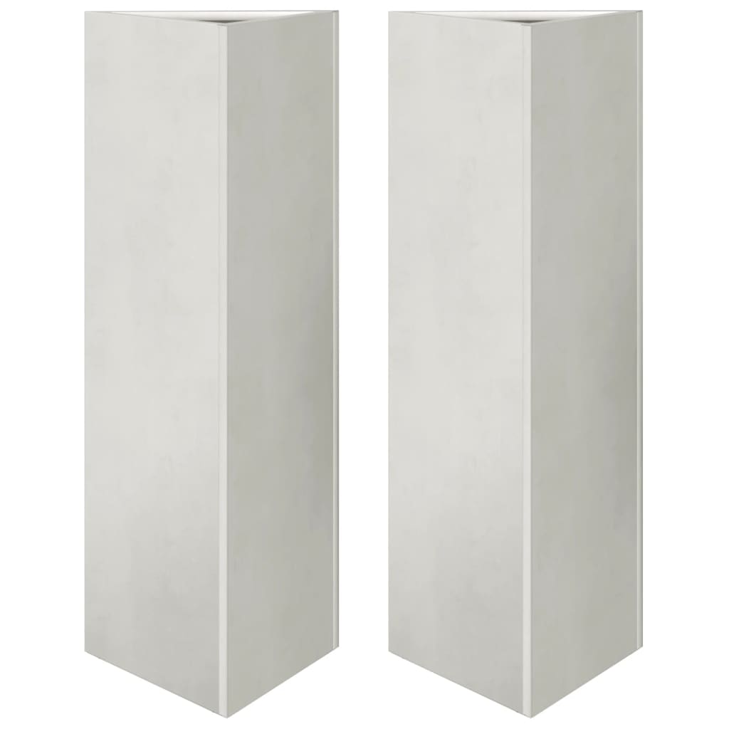 Vidaxx Pflanzgefäße 2 Stk. Dreieck 30x26x75 cm Edelstahl