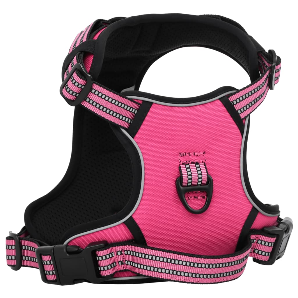 VidaXL Hundegeschirr mit Leine und Halsband verstellbar S Pink