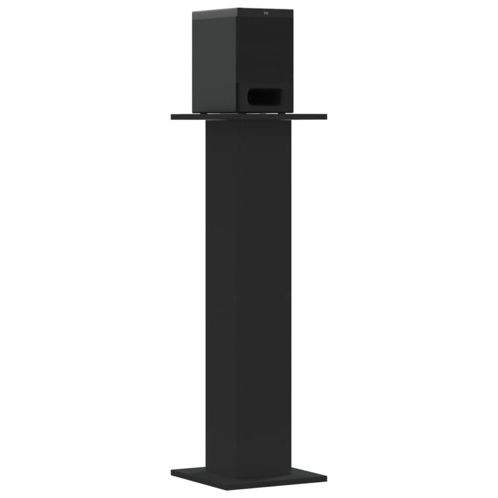 VidaXL Lautsprecherständer 2 Stück 30x30x95 cm verarbeitetes Holz schwarz