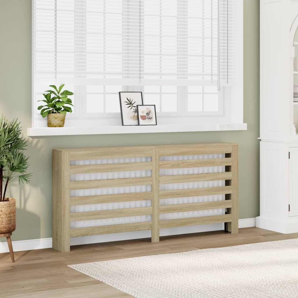 Vidaxx Heizkörperverkleidung 175x20x82 cm Holzwerkstoff Sonoma-Eiche-farbig