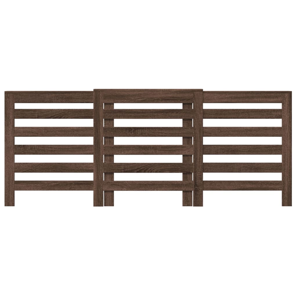 Vidaxx-Heizkörpergehäuse 205x21,5x83,5 cm, Holzwerkstoff braun eichenfarben