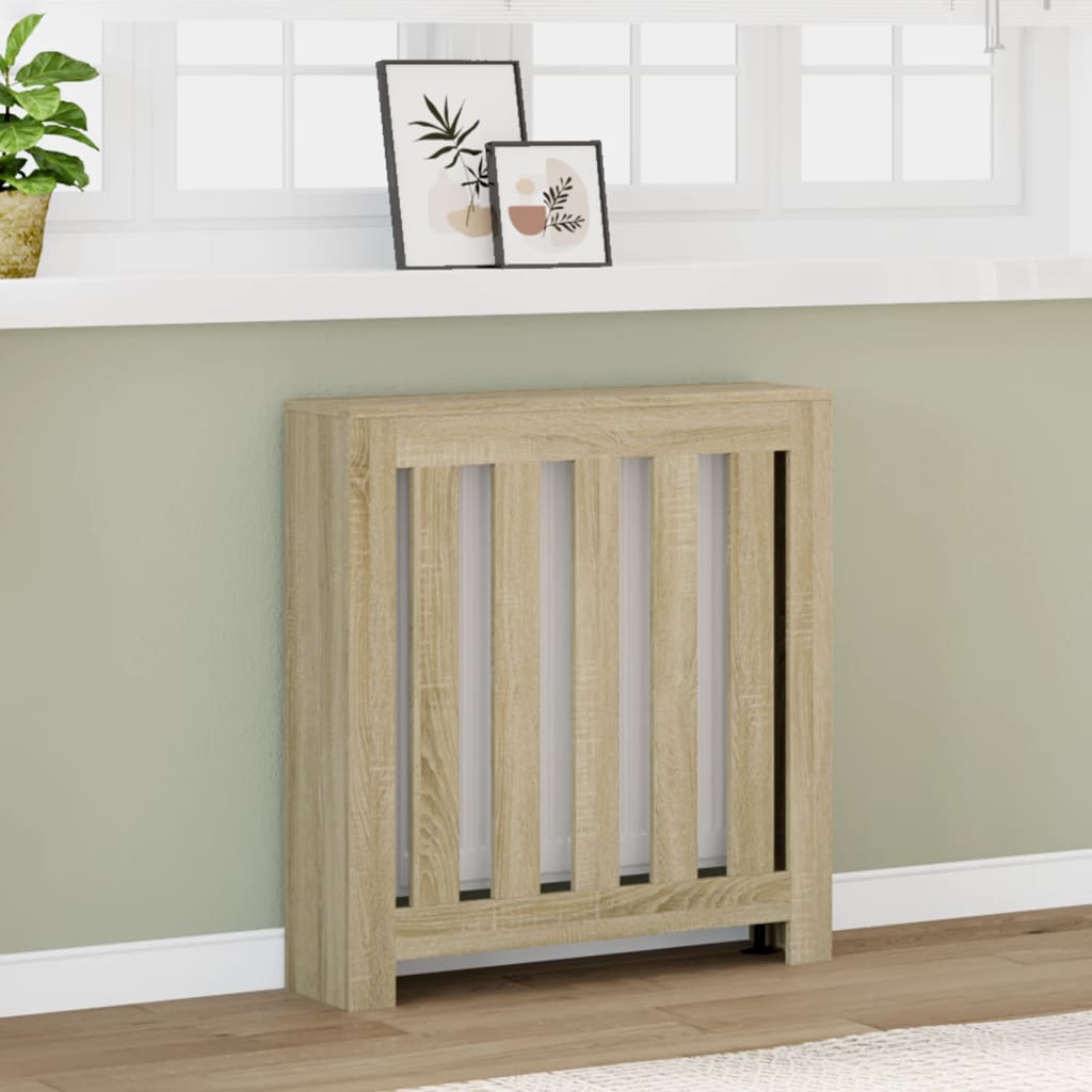 Vidaxx-Heizkörperverkleidung 78x20x82 cm, Holzwerkstoff Sonoma-Eiche-farbig