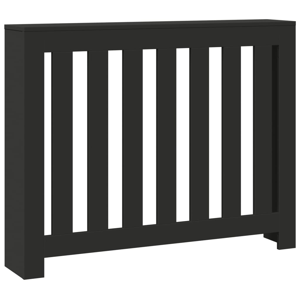 Vidaxx Heizkörpergehäuse 104x20x82 cm, lackiertes Holz schwarz
