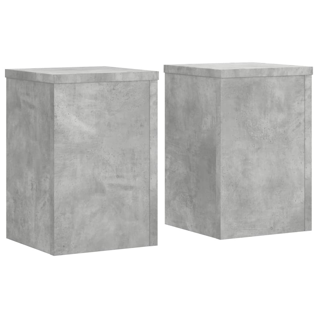 Vidaxx Pflanzenständer 2 Stück 20x20x30 cm Holzwerkstoff Betongrau