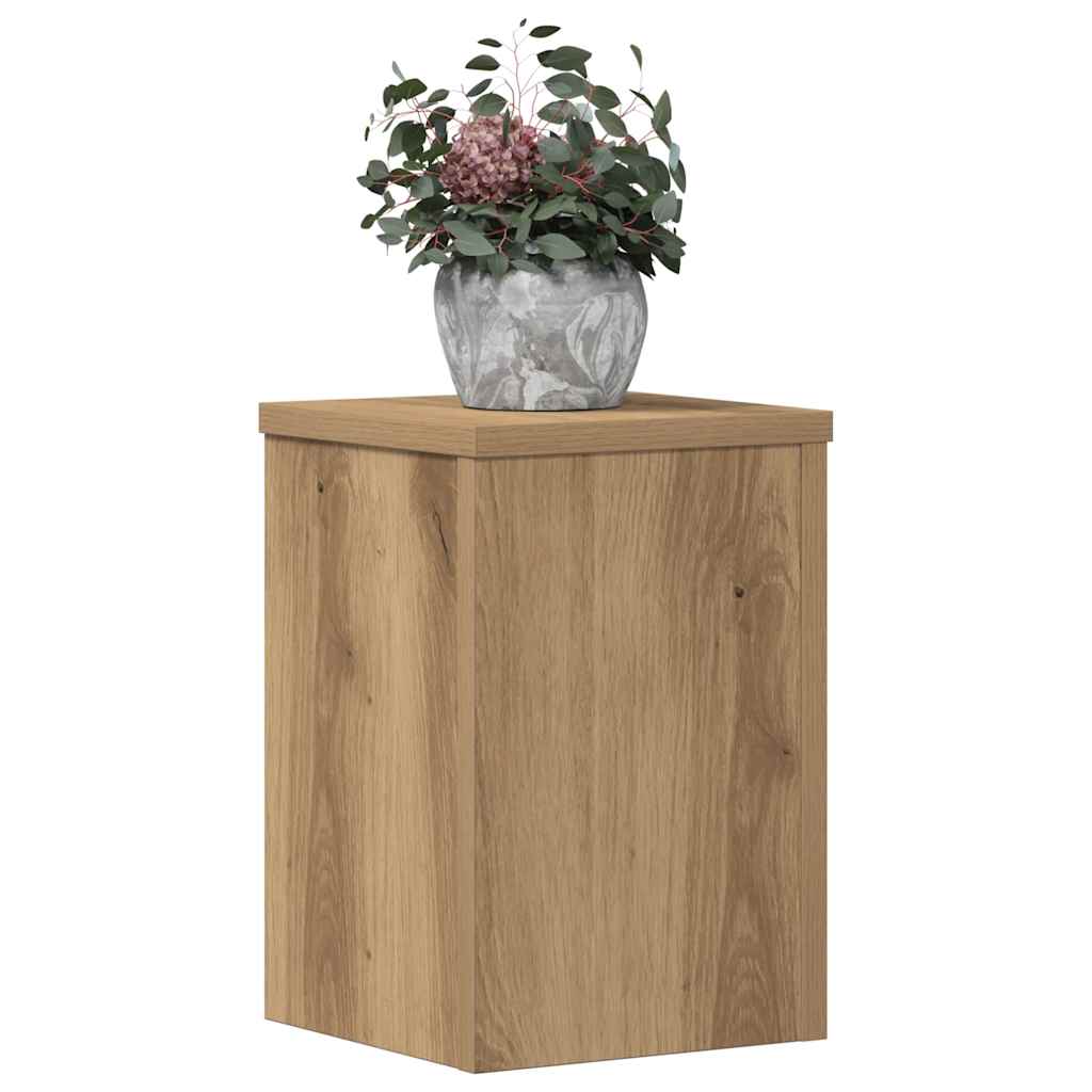 Vidaxx Pflanzenständer 2 Stück 20x20x30 cm Holz handwerkliche Eiche