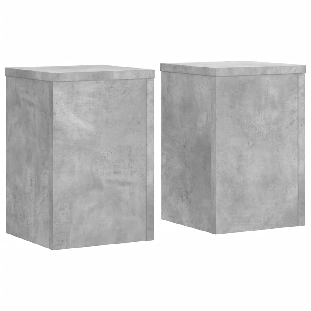 Vidaxx Pflanzenständer 2 Stück 25x25x35 cm Holzwerkstoff Betongrau