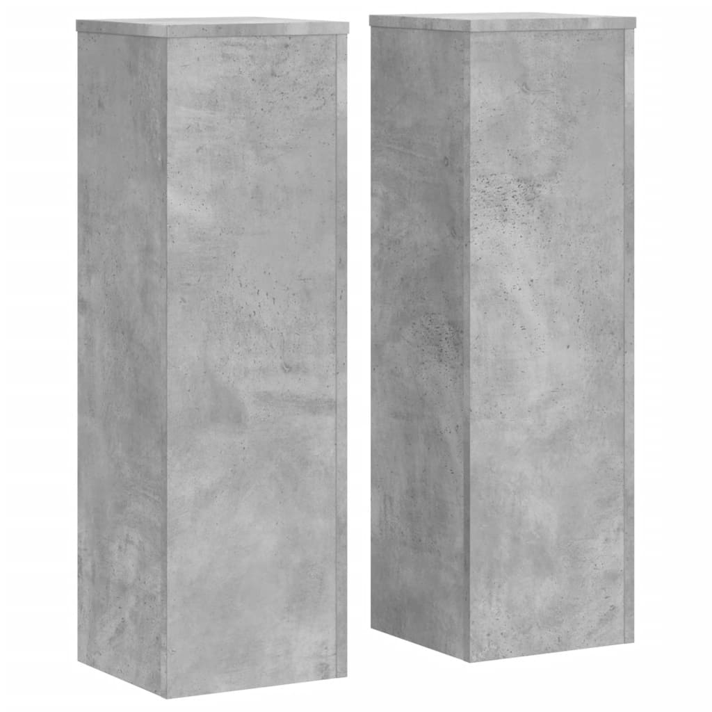 Vidaxx Pflanzenständer 2 Stück 25x25x80 cm Holzwerkstoff Betongrau
