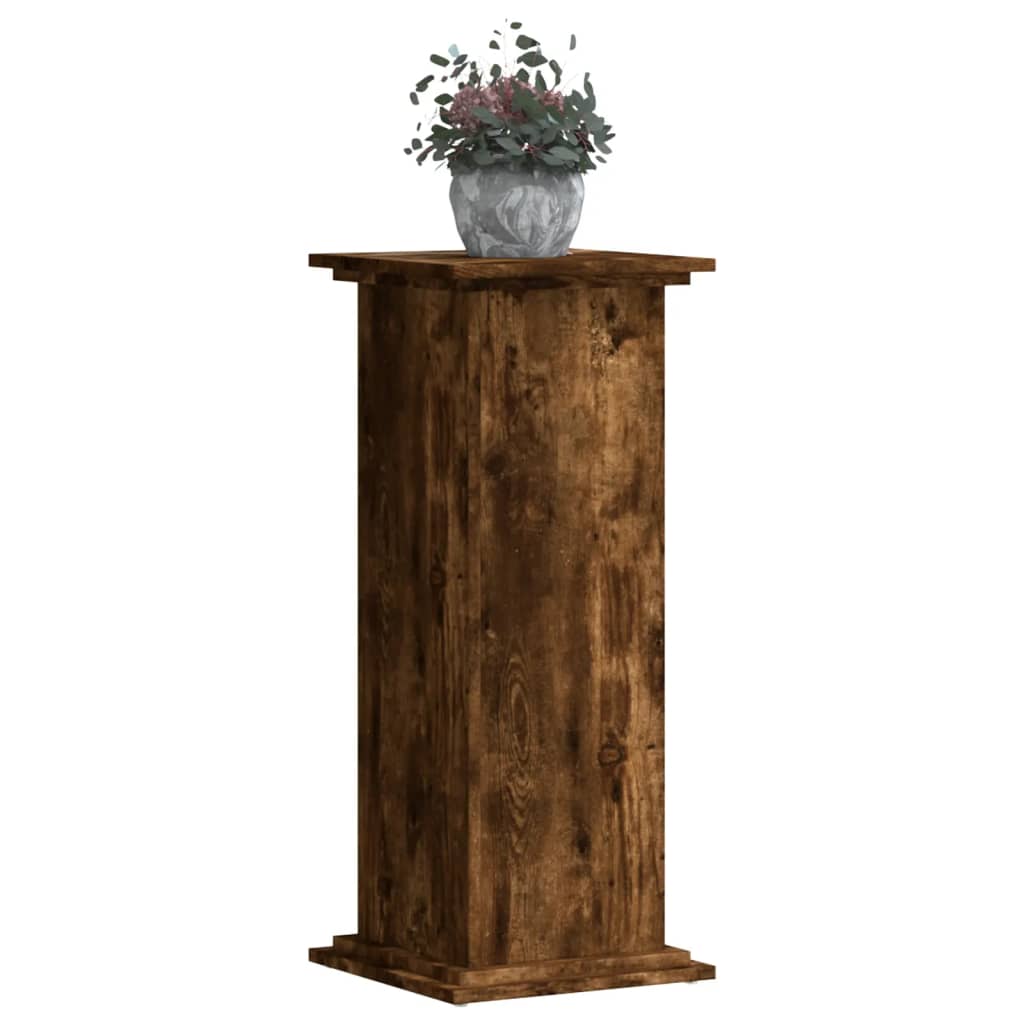 Vidaxx Pflanzenständer 33x33x80 cm verarbeitetes Holz, geräucherte Eiche