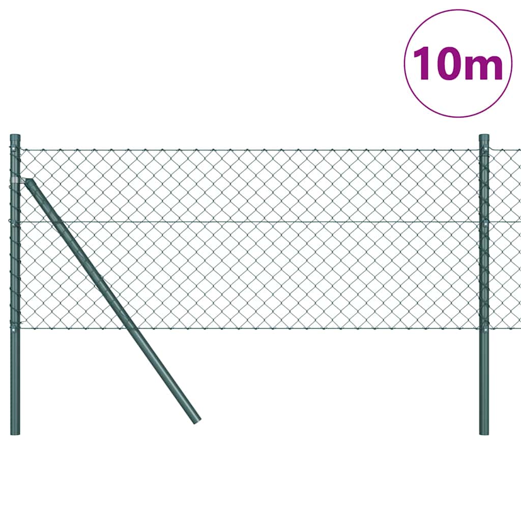 Vidaxl Zaunpfahl grün 10 x 0,8 m (40 x 40 mm Maschenweite)