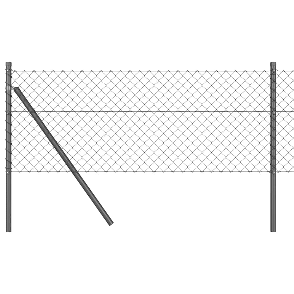 Vidaxl Zaunpfahl grau 10 x 0,6 m (40 x 40 mm Maschenweite)