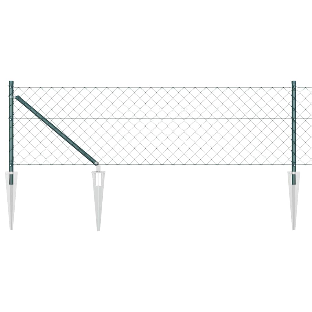Vidaxl Zaunpfahl grün 10 x 0,8 m (40 x 40 mm Maschenweite)