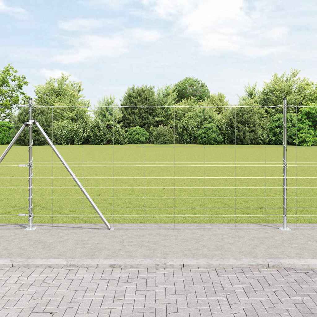Vidaxl afrasteringspaal gegalvaniseerd 25 x 1,2 m staal