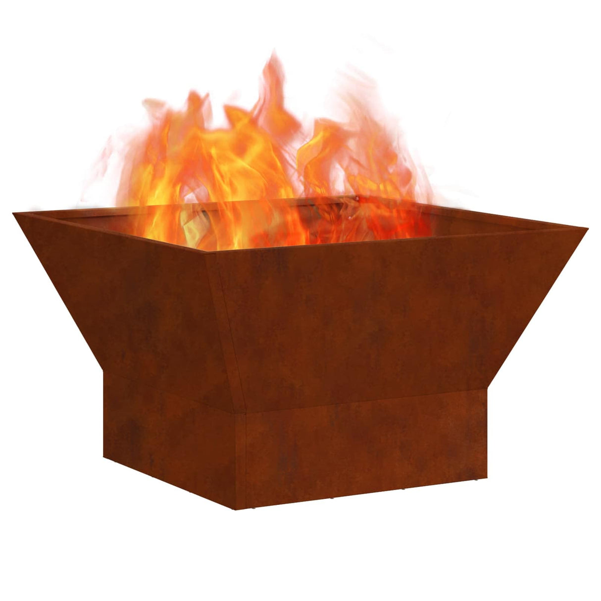 Vidaxl vuurkorf bruin 60 x 60 x 35 cm cortenstaal