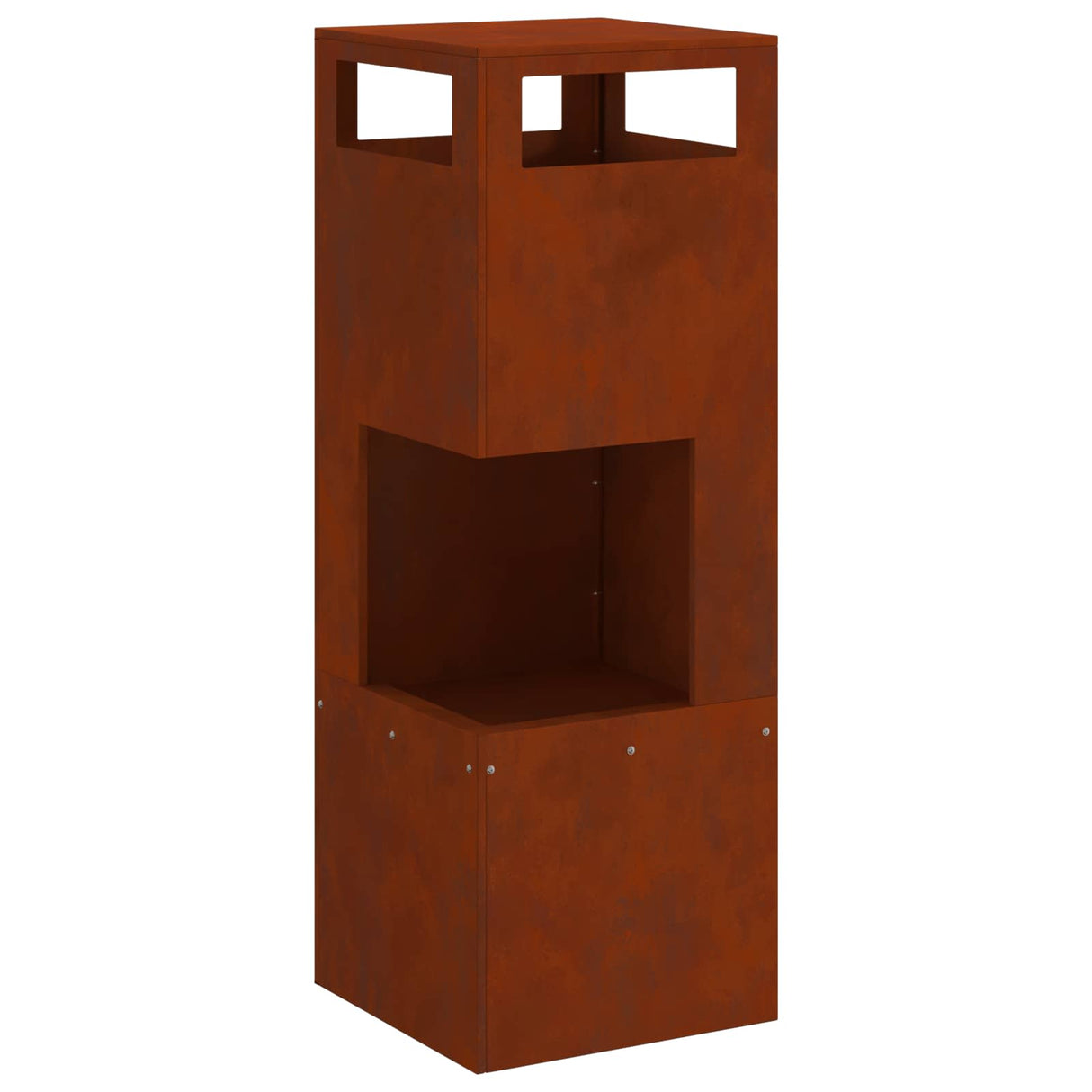 Vidaxl vuurkorf bruin 35 x 35 x 100 cm staal