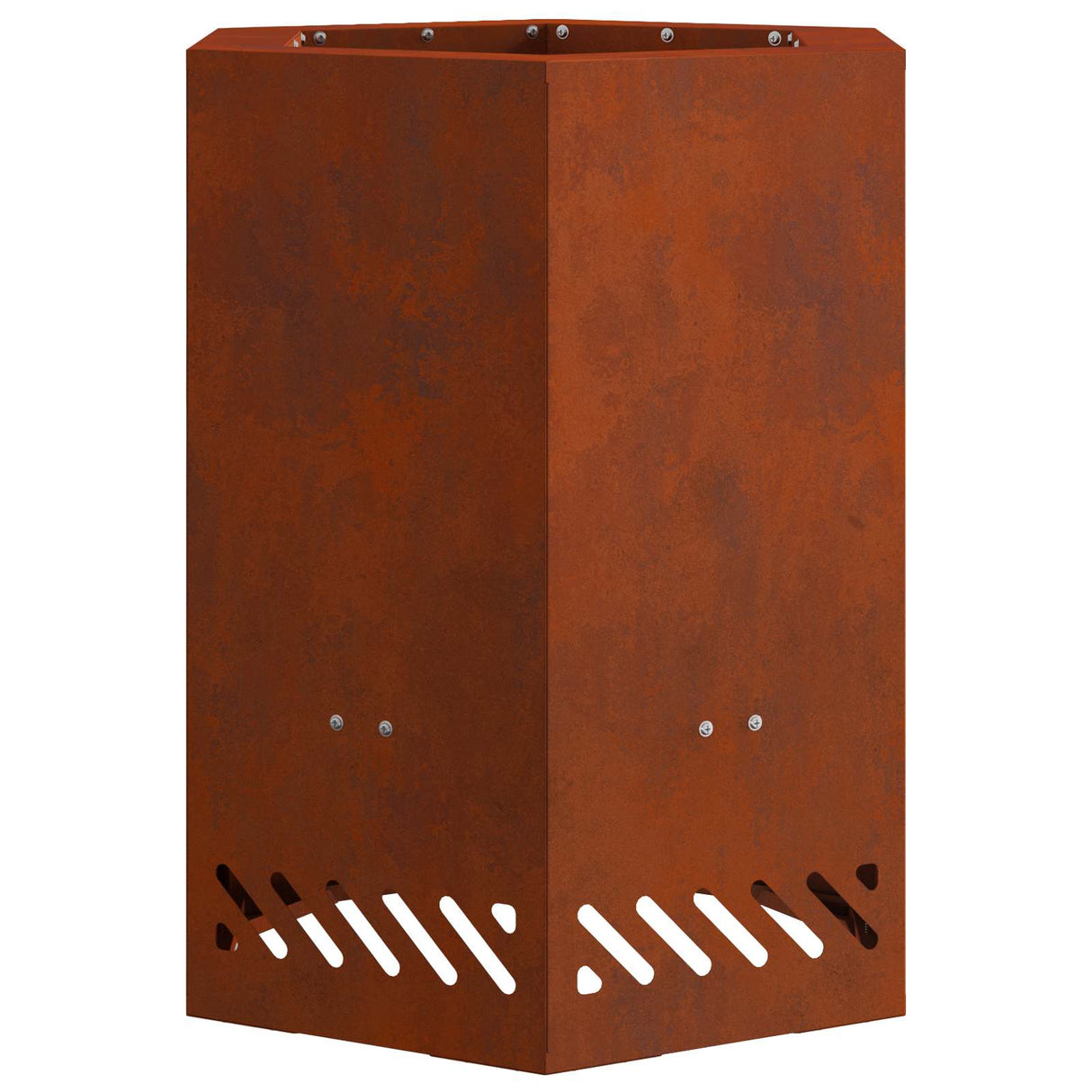 Vidaxl rookloze vuurschaal bruin 38 x 38 x 51 cm cortenstaal