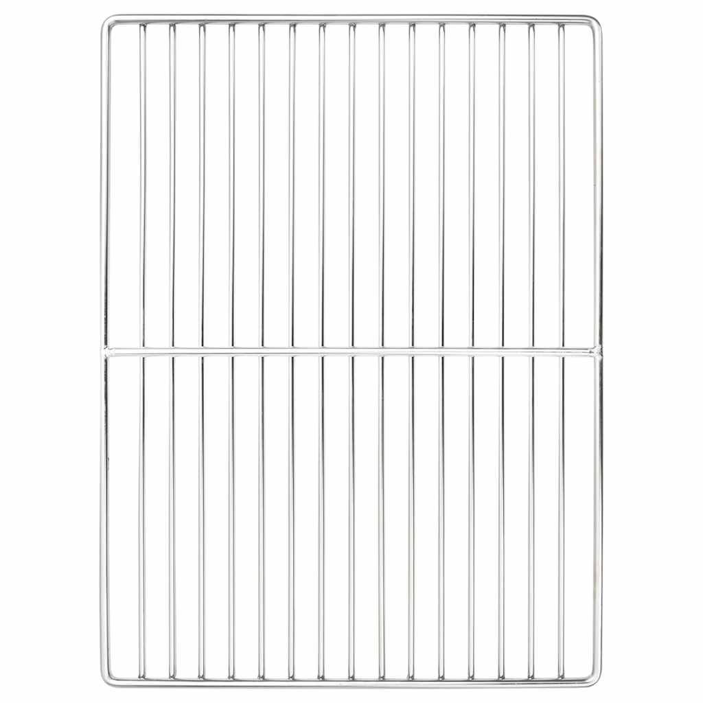 Vidaxl grillrooster zilver 40 x 30 cm roestvrij staal