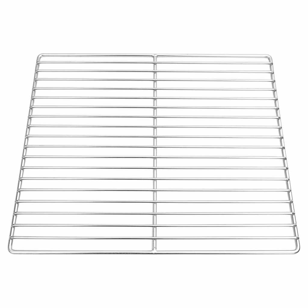 Vidaxl grillrooster zilver 40 x 35 cm roestvrij staal