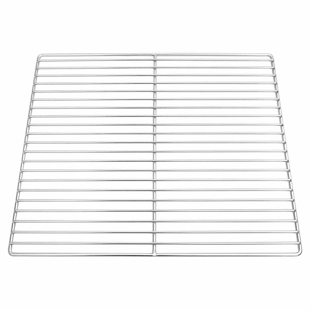 Vidaxl grillrooster zilver 45 x 40 cm roestvrij staal