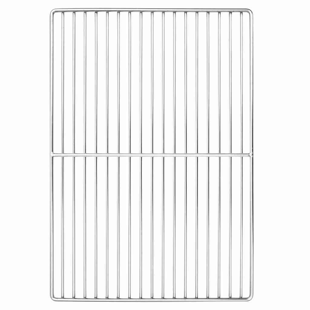 Vidaxl grillrooster zilver 47 x 32,5 cm roestvrij staal