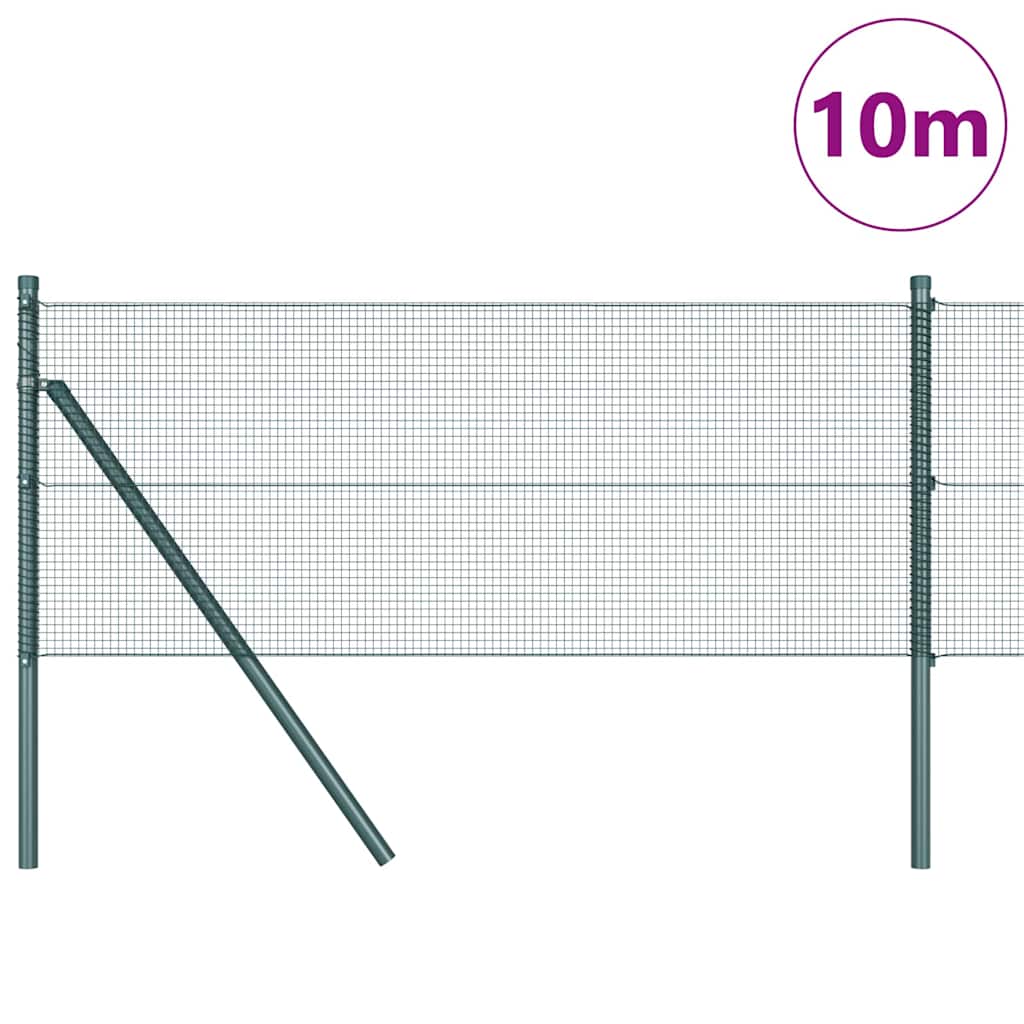 Vidaxl afrasteringspaal groen 10 x 0,4 m (12 x 12 mm gaas)