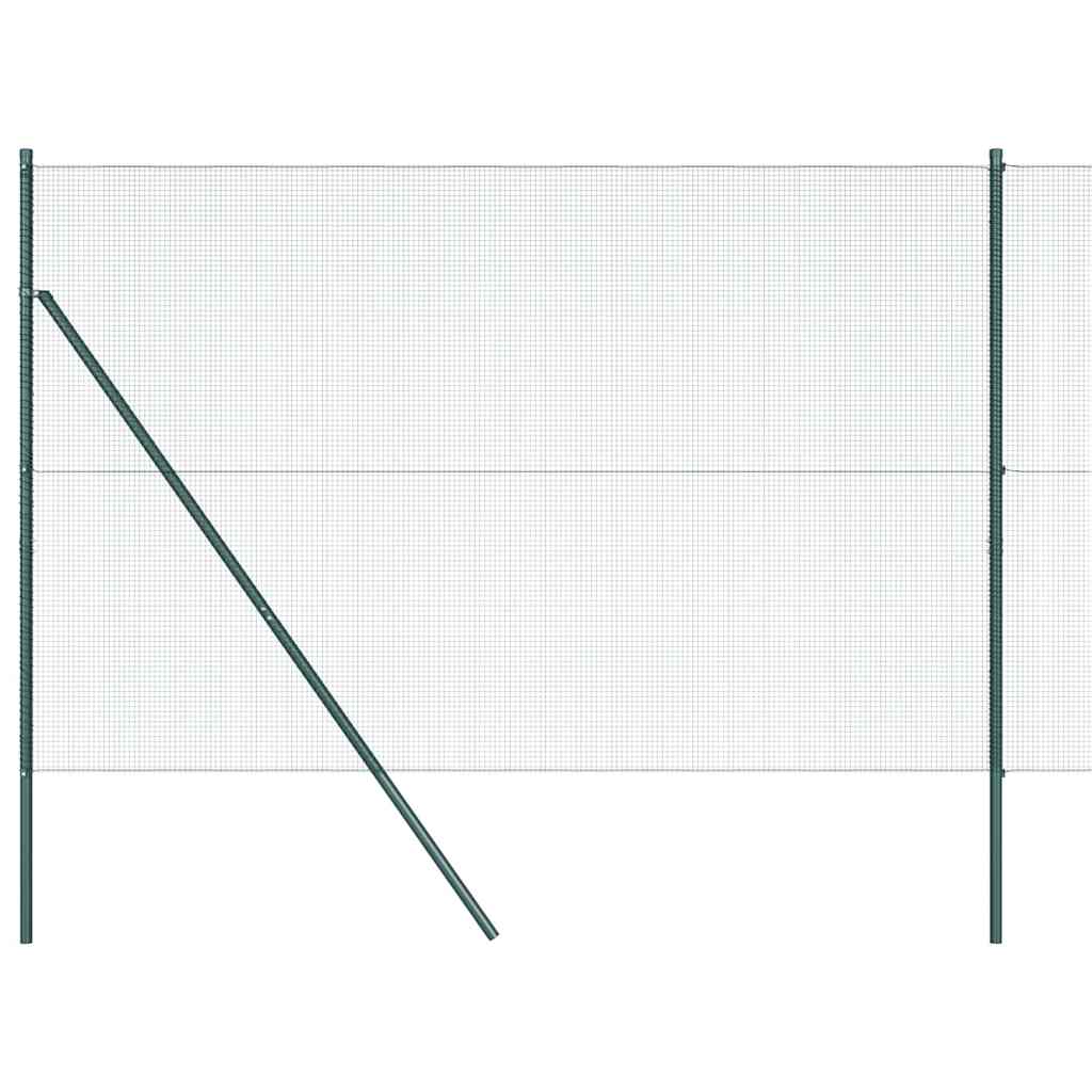 Vidaxl afrasteringspaal groen 10 x 1,6 m (12 x 12 mm gaas)