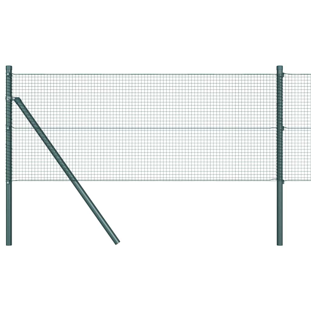 Vidaxl afrasteringspaal groen 25 x 0,4 m (16 x 16 mm gaas)