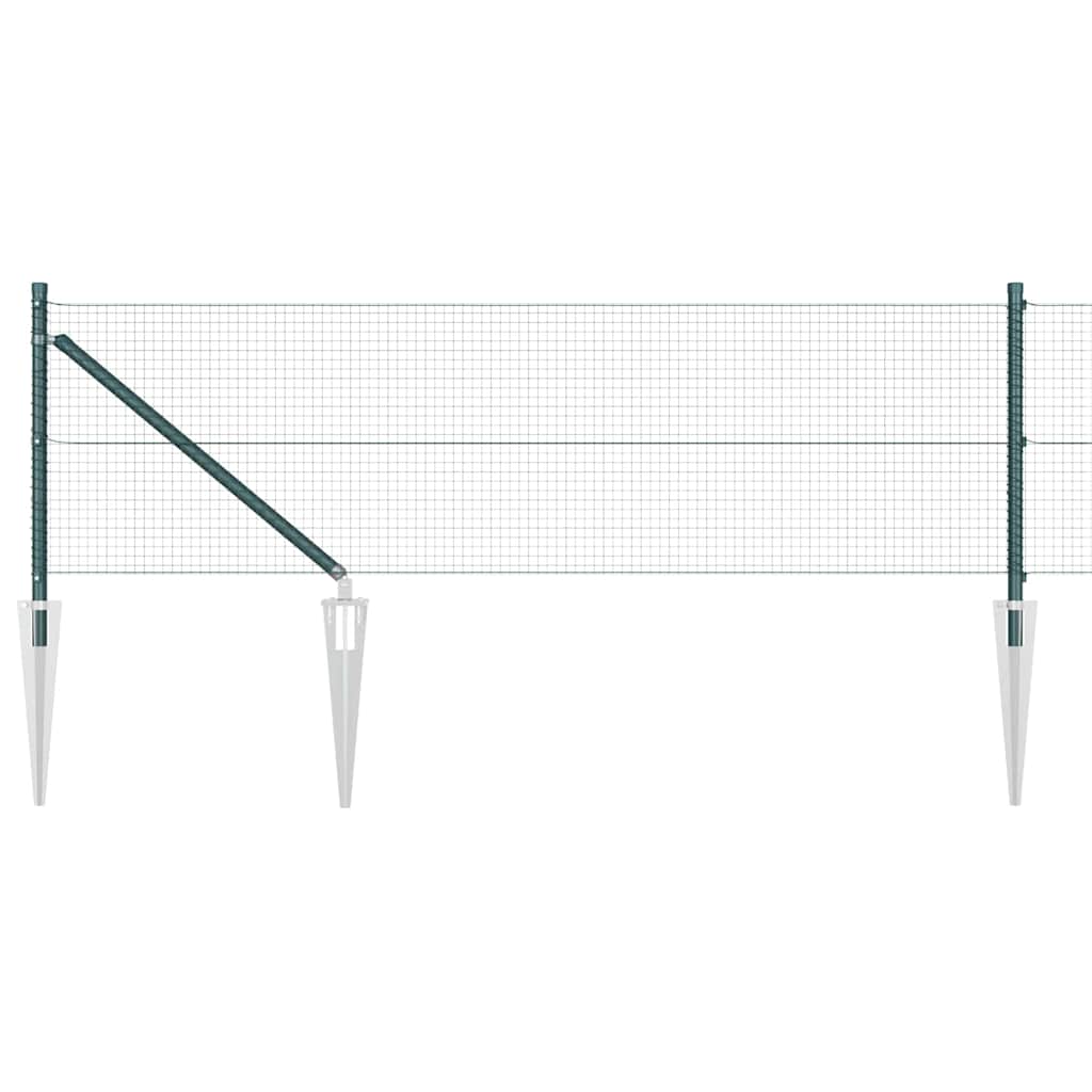 Vidaxl afrasteringspaal groen 10 x 0,6 m (19 x 19 mm gaas)