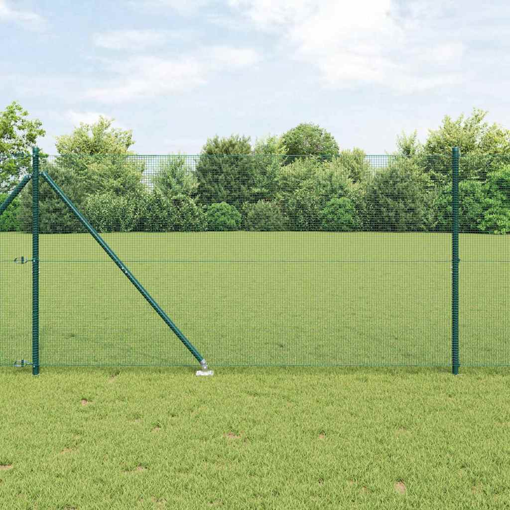 Vidaxl afrasteringspaal groen 10 x 1,4 m (12 x 12 mm gaas)